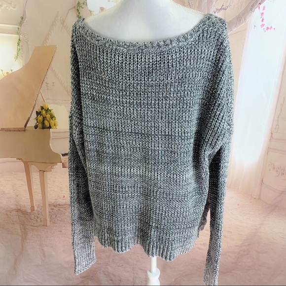 Victoria Secret Gray Knit Chunky Sweater - Picture 6 of 10